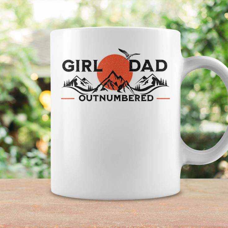 Girl Dad Outnumbered Fathers Day From Wife Daughter Gift For Mens Coffee Mug Gifts ideas