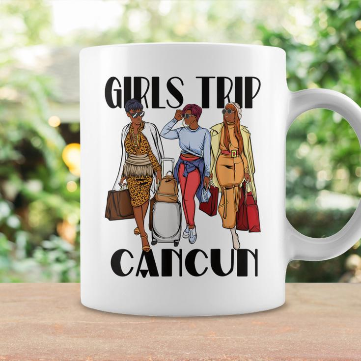 Girls Trip Cancun 2023 Mexico Vacation Weekend Black Women Coffee Mug Gifts ideas
