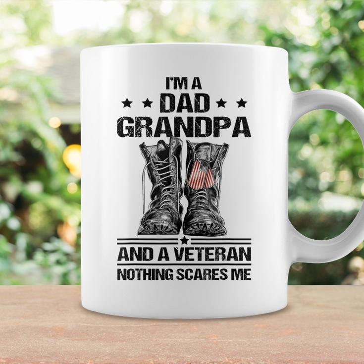 Im A Dad Grandpa And A Veteran Nothing Scares Me Dad Coffee Mug Gifts ideas