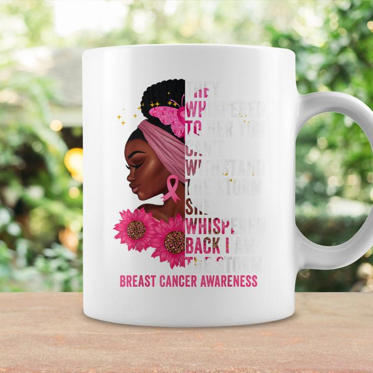 Im The Storm Black Women Breast Cancer Survivor Pink Ribbon Coffee Mug Gifts ideas