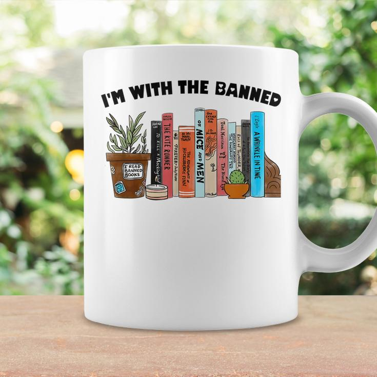 Im With The Banned Love Reading Books Outfit For Bookworms Coffee Mug Gifts ideas