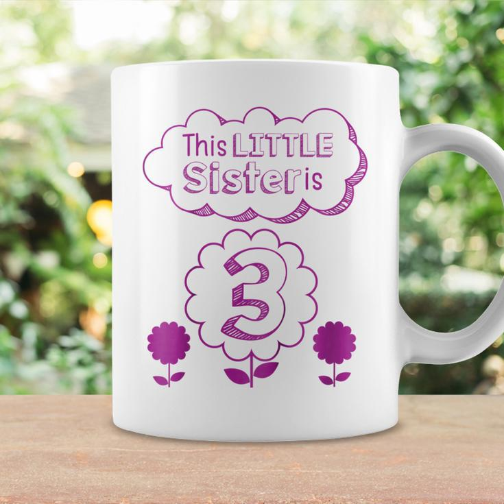 Kids 3Rd Birthday Girls Little Sister Kids Sis 3 Year Old Coffee Mug Gifts ideas