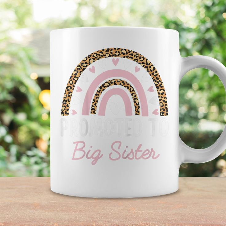 Kids Promoted To Big Sister N Girls Women Rainbow Leopard 2023 Coffee Mug Gifts ideas