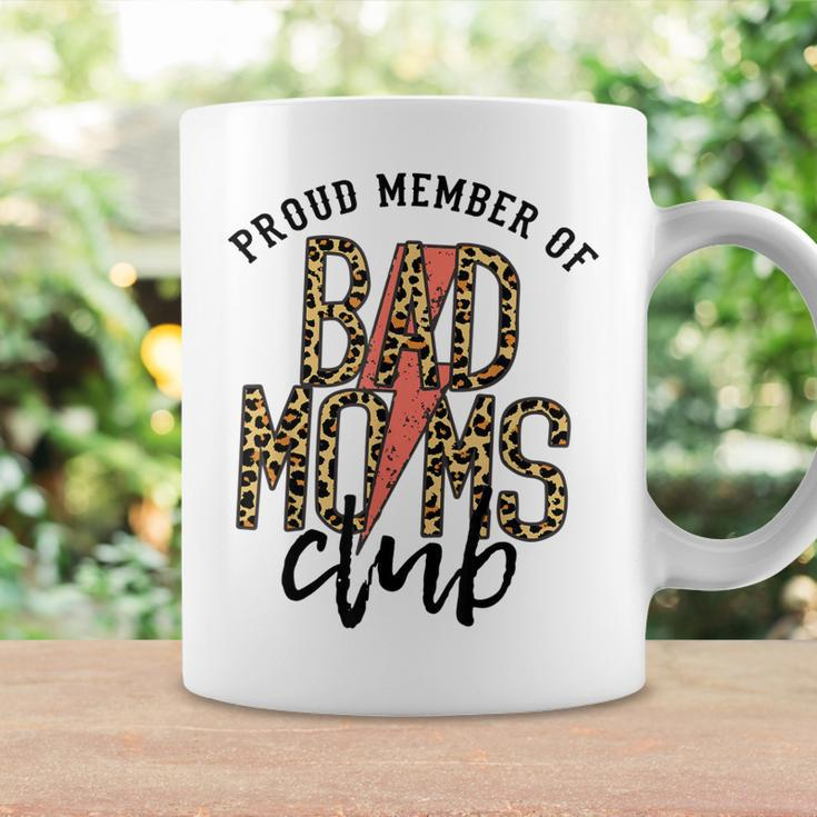 Leopard Proud Member Of Bad Moms Club Lightning Bolt Western Coffee Mug Gifts ideas