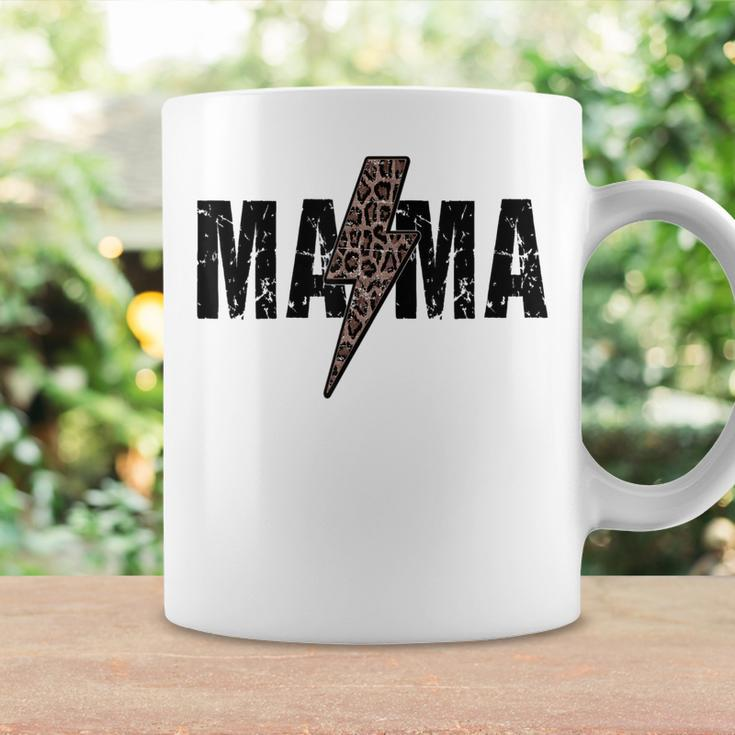 Mama Lightning Bolt Leopard Cheetah Print Mothers Day Coffee Mug Gifts ideas