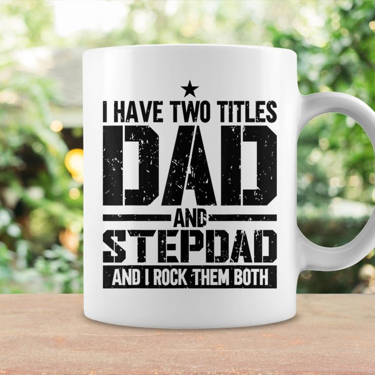 Mens Funny Fathers Day For Step Dad Birthday Vintage Coffee Mug Gifts ideas