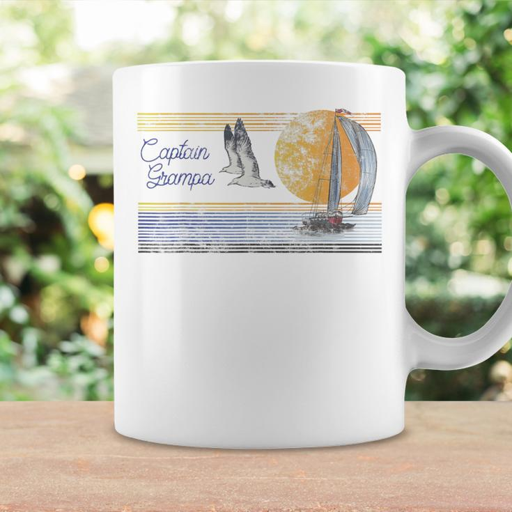 Mens Grampa Sailing Sailboat Captain Vintage Grandpa Dad Gift Coffee Mug Gifts ideas