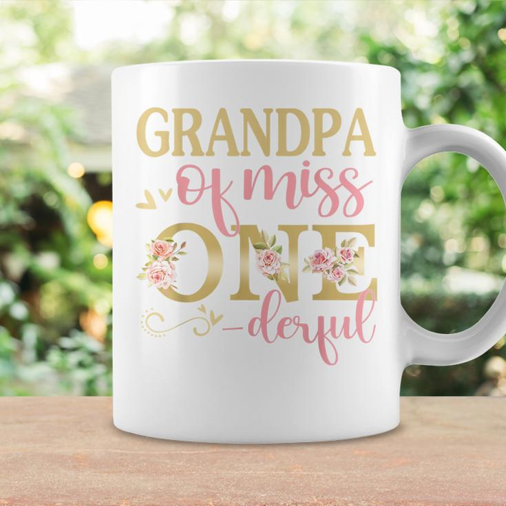 Mens Grandpa Of Little Miss Onederful 1St Birthday Family Party Coffee Mug Gifts ideas