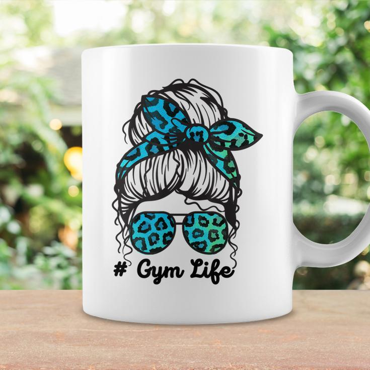 Messy Bum Mom Gym Life Leopard Coffee Mug Gifts ideas