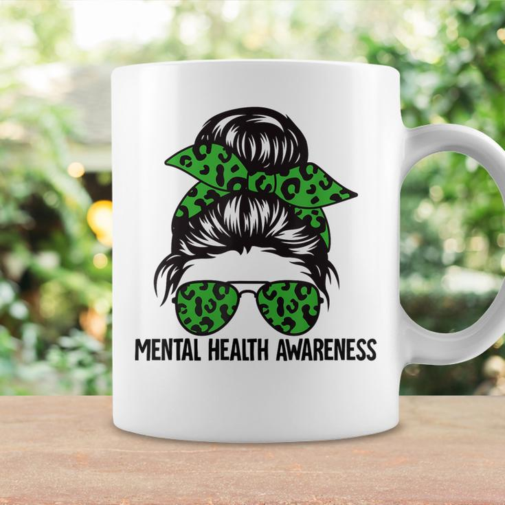 Messy Bun Mental Health Awareness Mental Health Matters Coffee Mug Gifts ideas