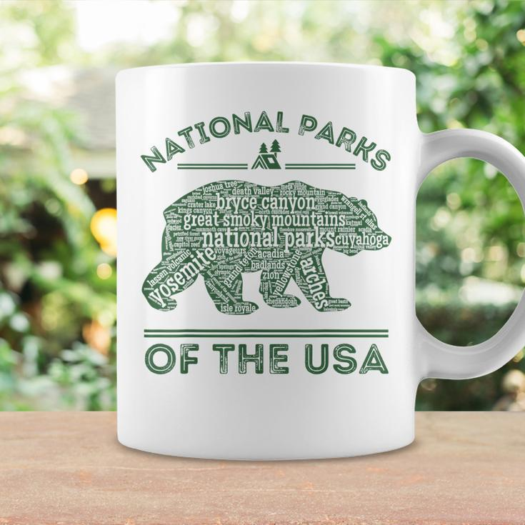 National Parks Bear Hiking Travel Camping Outdoors Retro Usa Coffee Mug Gifts ideas