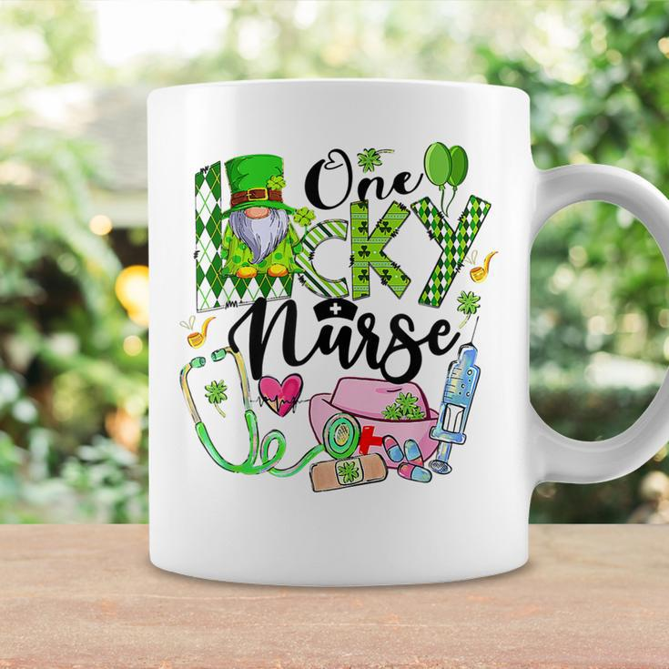 One Lucky Nurse Cute Gnome Shamrock St Patricks Day Coffee Mug Gifts ideas