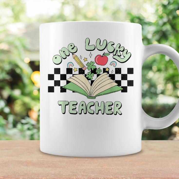 One Lucky Teacher Happy St Patricks Day Irish Shamrock Coffee Mug Gifts ideas