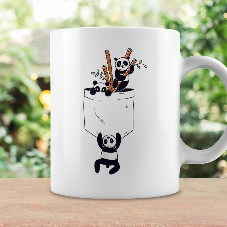 Panda In Pocket Cute Kawaii Panda Bear Playing In Pocket Coffee Mug Gifts ideas