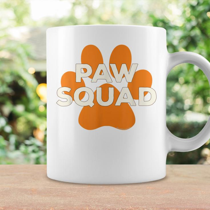 Paw Squad Orange Dog Cat Paw Print Animal Rescue Team Coffee Mug Gifts ideas
