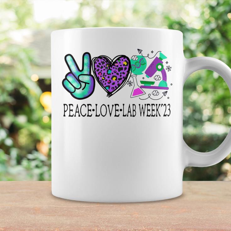 Loe Lab Peace Love Lab Week 2023 Medical Laboratory Technologist Coffee Mug ...