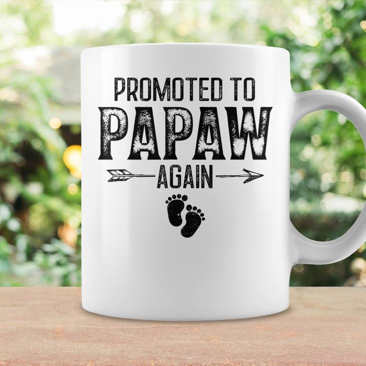 Promoted To Papaw Again Vintage Fathers Day For Dad Coffee Mug Gifts ideas