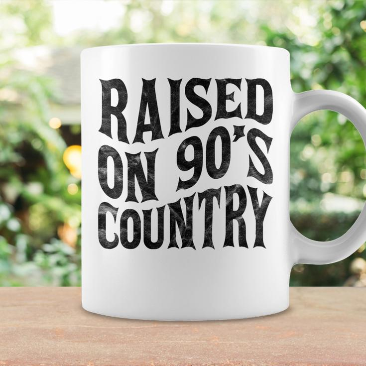 Raised On 90’S Country Music Vintage Letter Print Coffee Mug Gifts ideas