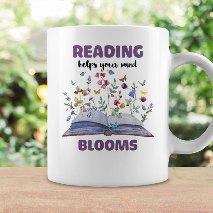 Reading Helps Your Mind Blooms Coffee Mug Gifts ideas