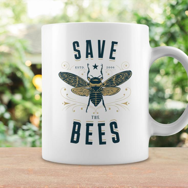 Retro Save The Bees Apiary Bee Beekeeper Earth Day Coffee Mug Gifts ideas