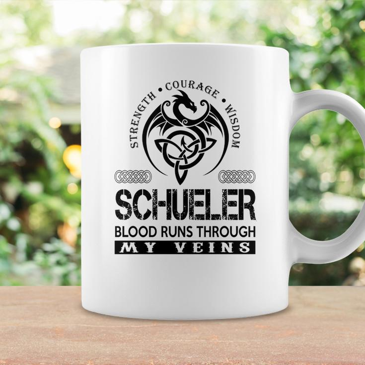Schueler Blood Runs Through My Veins Coffee Mug Gifts ideas