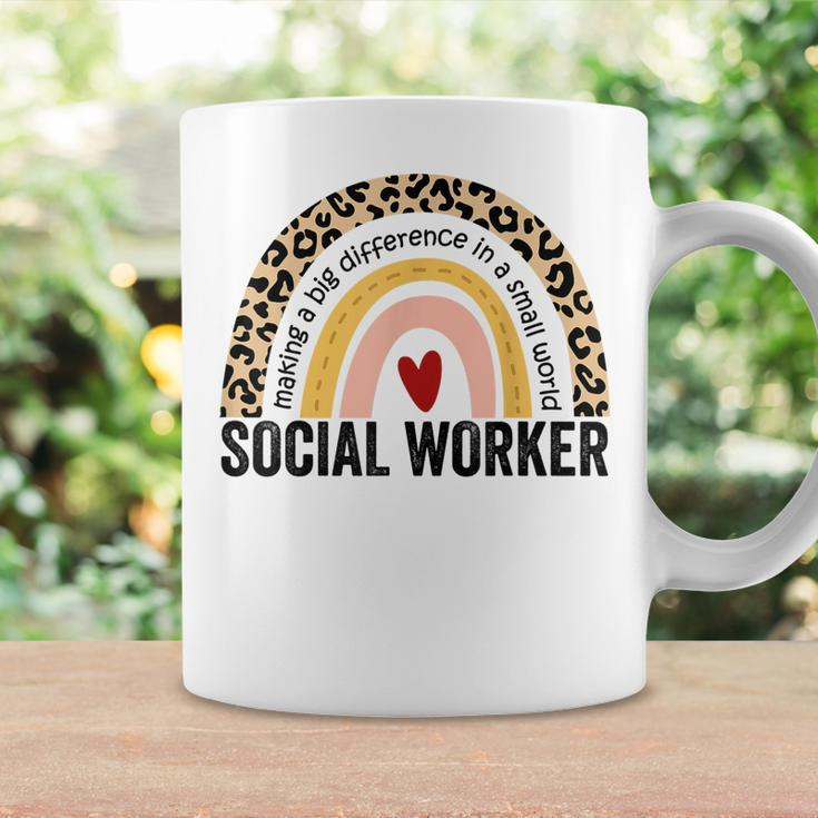 Social Worker Rainbow 2023 School Social Worker Coffee Mug Gifts ideas