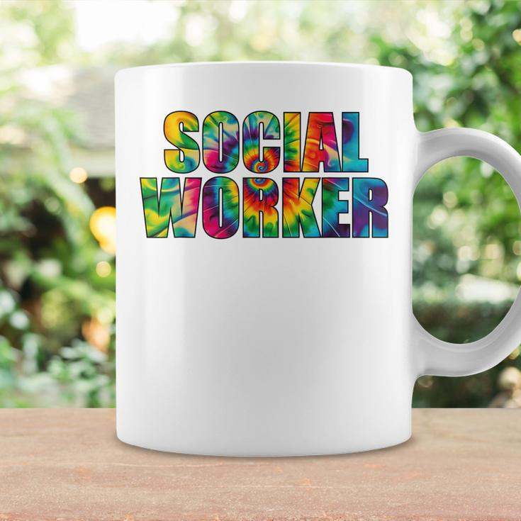 Social Worker Tie Dye Women 2023 School Social Worker Coffee Mug Gifts ideas