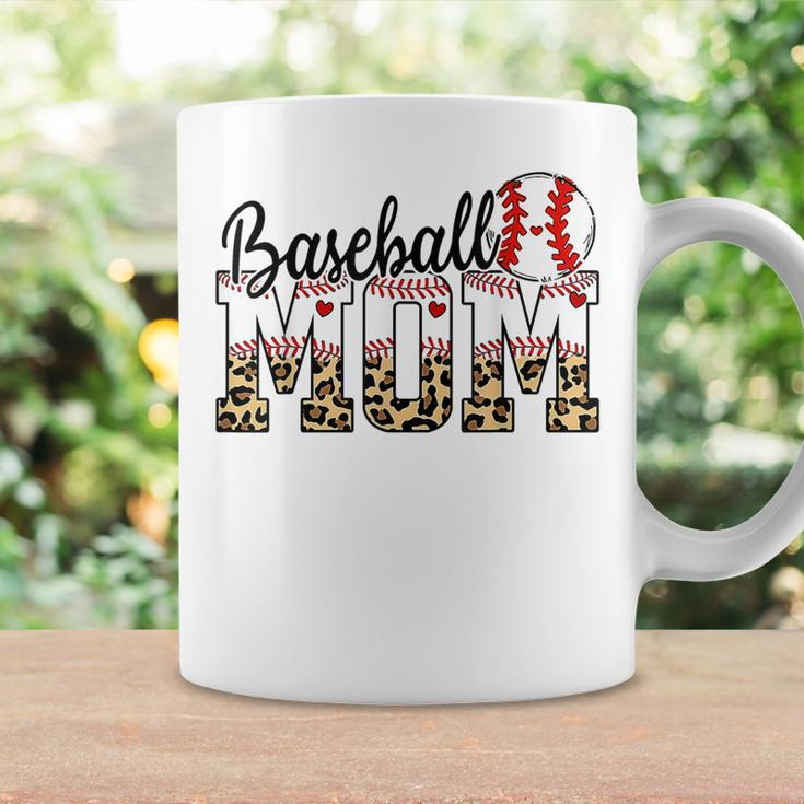 Softball Baseball Mom Leopard Mothers Day Coffee Mug Gifts ideas