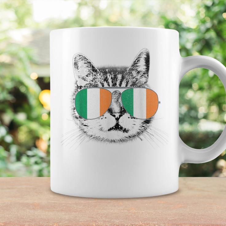 St Patricks DayCat Irish Flag Ireland Men Women  Coffee Mug Gifts ideas