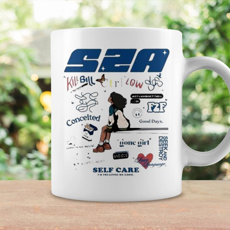 Sza Vintage New Bootleg 90S Black Coffee Mug Gifts ideas
