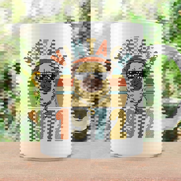 Vintage 47Th Birthday Dog Pug Vintage 1972 Classic Coffee Mug Gifts ideas