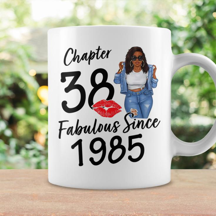 Womens Chapter 38 Fabulous Since 1985 Black Girl Birthday Queen Coffee Mug Gifts ideas