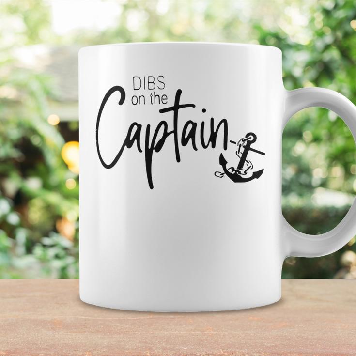 Womens Funny Captain Wife Dibs On The Captain Coffee Mug Gifts ideas