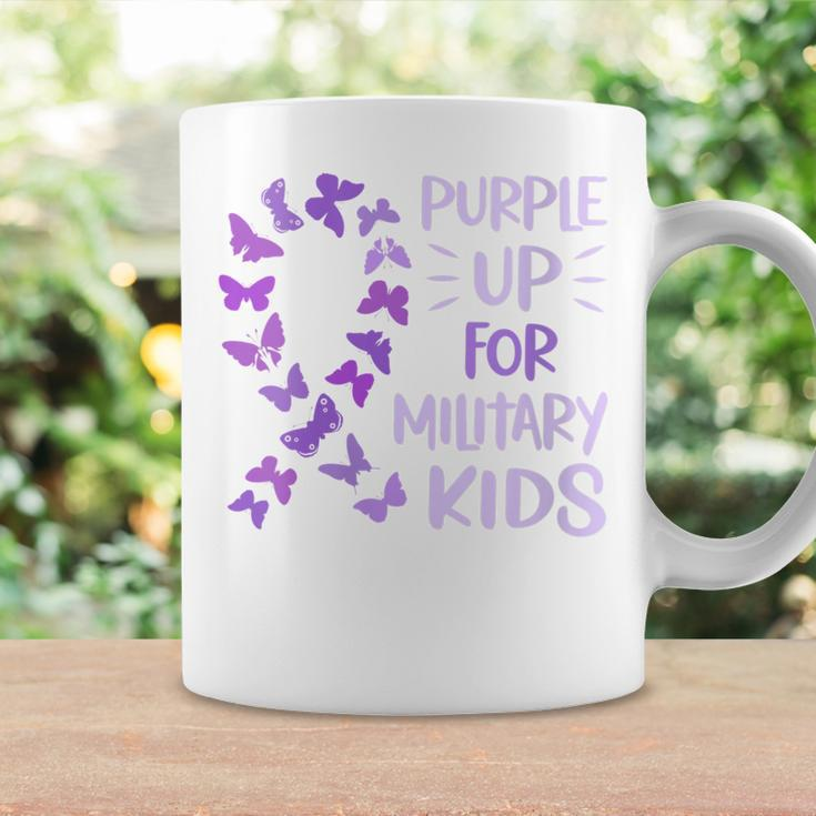 Womens Purple Up Military Child Butterfly - Military Brats Month Coffee Mug Gifts ideas