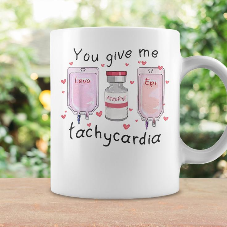 You Give Me Tachycardia Funny Icu Nurse Valentines Day Coffee Mug Gifts ideas