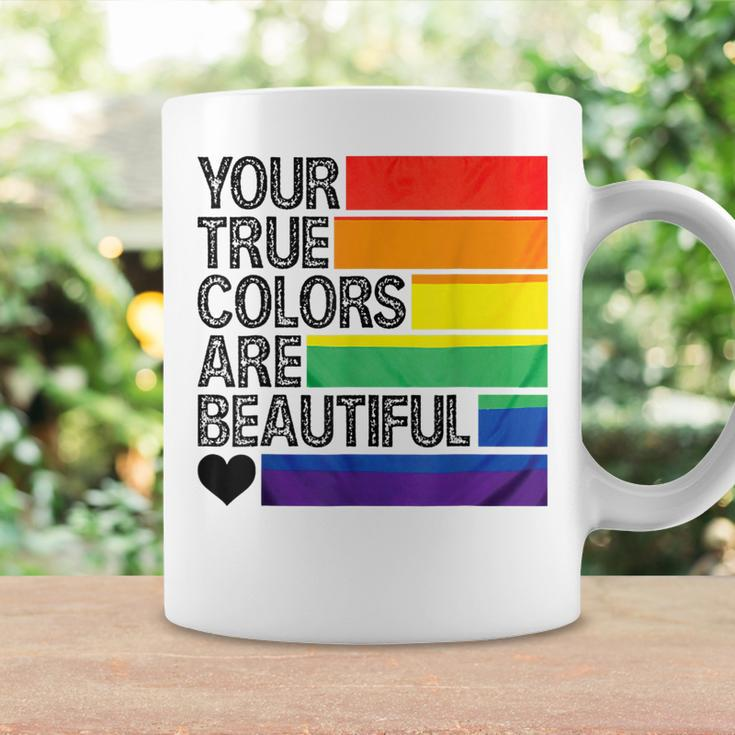 Your True Colors Are Beautiful Rainbow Lgbt Pride Month Coffee Mug Gifts ideas