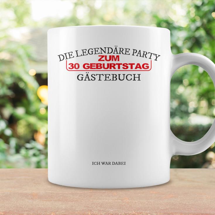 Zum 30 Geburtstag Die Legendäre Party Gästebuch Tassen Geschenkideen