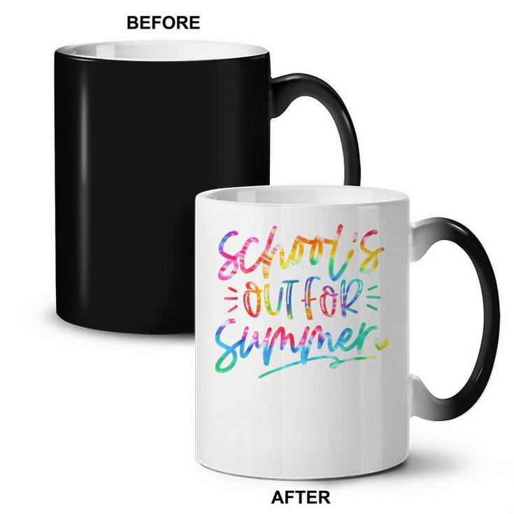 Last Day Of School Schools Out For Summer Teacher Tie Dye Coffee Color Changing Mug