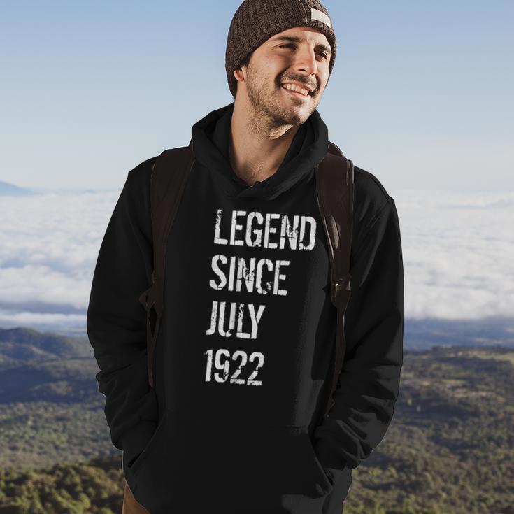 100 Geburtstag Männer Frauen Geboren Juli 1922 Hoodie Lebensstil