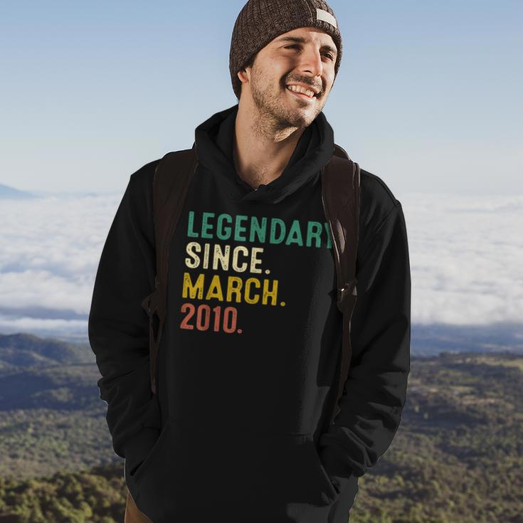 13 Years Old Gifts Legend Since March 2010 13Th Birthday Hoodie Lifestyle