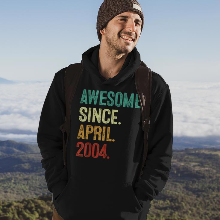 19 Years Old Awesome Since April 2004 19Th Birthday Hoodie Lifestyle