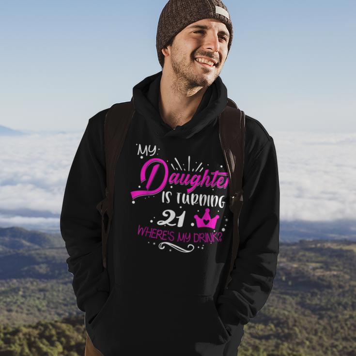 21St Birthday Dad Mom 21 Years Old For Daughter Family Hoodie Lifestyle