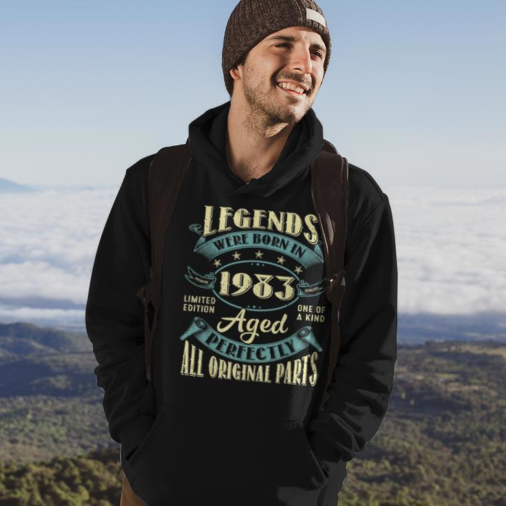 40Th Birthday Gifts Vintage Legends Born In 1983 40 Year Old Hoodie Lifestyle