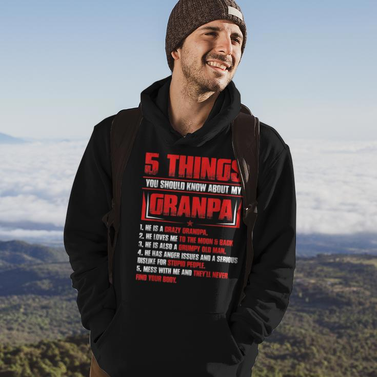 5 Things You Should Know About My Grandpa Fathers Day Gift Gift For Mens Hoodie Lifestyle