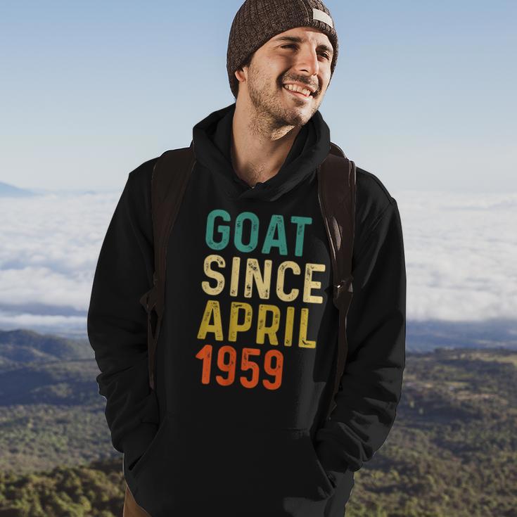 63 Geburtstag 63 Jahre Alte Ziege Seit April 1959 Hoodie Lebensstil