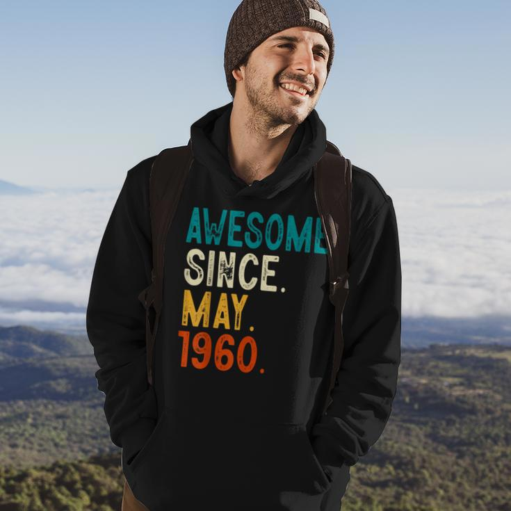 63 Year Old Awesome Since May 1960 63Rd Birthday Hoodie Lifestyle