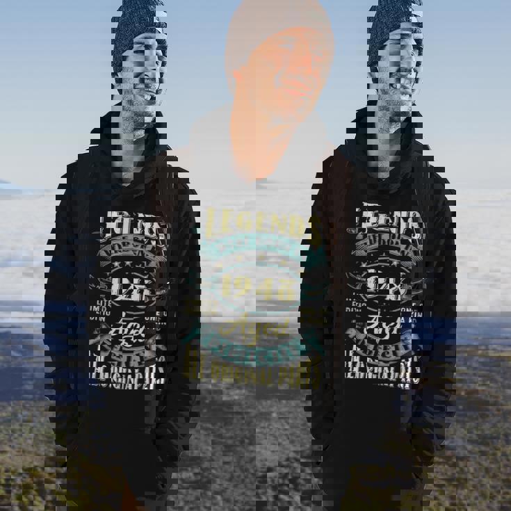 75Th Birthday Gifts Vintage Legends Born In 1948 75 Year Old Hoodie Lifestyle