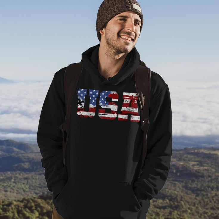 American Flag Usa United States Of America Us 4Th Of July Hoodie Lifestyle