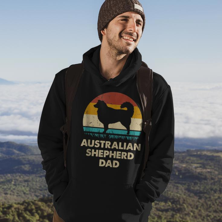 Australian Shepherd Dad Gift For Men Aussie Dog Vintage Hoodie Lifestyle