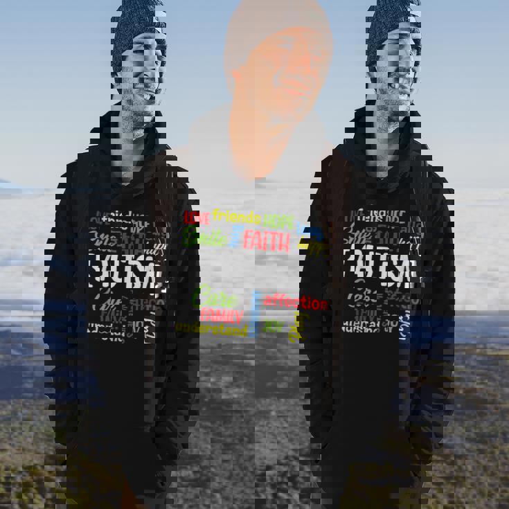 Autism Awareness Gift Meaning Words Autism Awareness Words Hoodie Lifestyle